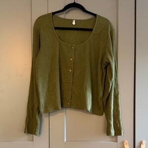 Ilana Kohn Sage Green Long Sleeve Top size 4